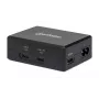 Manhattan Smart Video Multiport Dock, conexiones (x5): conector HDMI, USB-A (x2), USB-C (x2), con Power Delivery al conector USB-C, alimentación interna, ultraligero, cable de alimentación desmontable, negro, tres años de garantía, caja de venta al por menor
