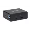 Manhattan Smart Video Multiport Dock, conexiones (x5): conector HDMI, USB-A (x2), USB-C (x2), con Power Delivery al conector USB-C, alimentación interna, ultraligero, cable de alimentación desmontable, negro, tres años de garantía, caja de venta al por menor