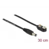 Cable de alimentación DC DeLOCK 86697 conector de 5,5 x 2,1 mm a pila de bloque de 9 V