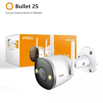 Imou Bullet 2S, cámara de vigilancia IP, interior, con cable e inalámbrica, exterior, CE, FCC, techo/pared