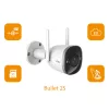 Imou Bullet 2S, cámara de vigilancia IP, interior, con cable e inalámbrica, exterior, CE, FCC, techo/pared