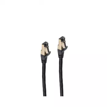 Cable de red ShiverPeaks BS20-60065 negro 7,5 m Cat6a S/FTP