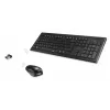 Hama Cortino teclado y ratón incluidos hogar/oficina RF inalámbrico QWERTY ucraniano negro