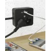 ICY BOX IB-MPS2220B-CH alargador 1,9 m 2 tomas AC para interior negro