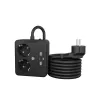 ICY BOX IB-MPS2220B-CH alargador 1,9 m 2 tomas AC para interior negro