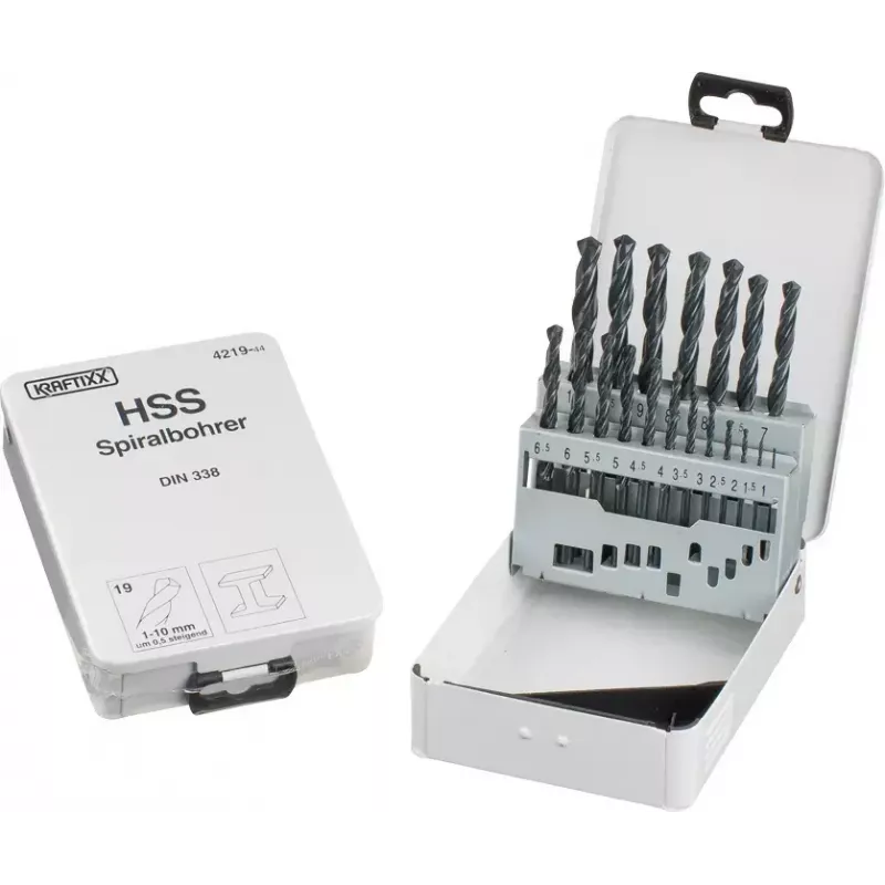 Set de brocas KWB 421944 19 uds. 1,0 - 10 mm brocas helicoidales