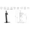 eSTUFF GLB226004 soporte de monitor 81,3 cm (32