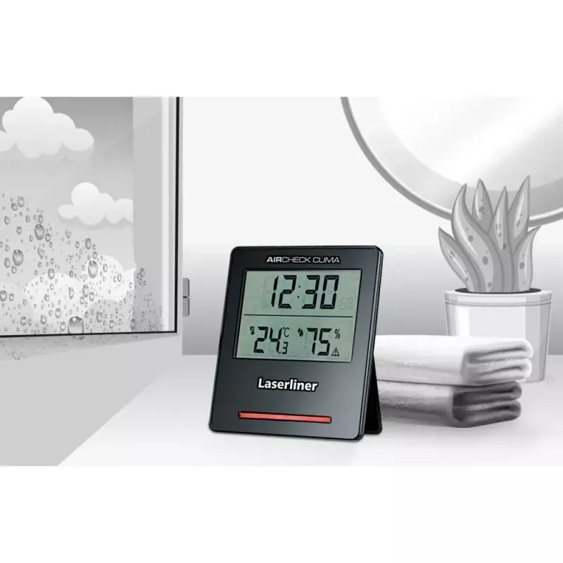 Higrómetro electrónico Laserliner AirCheck Clima Negro Digital 1 unidad
