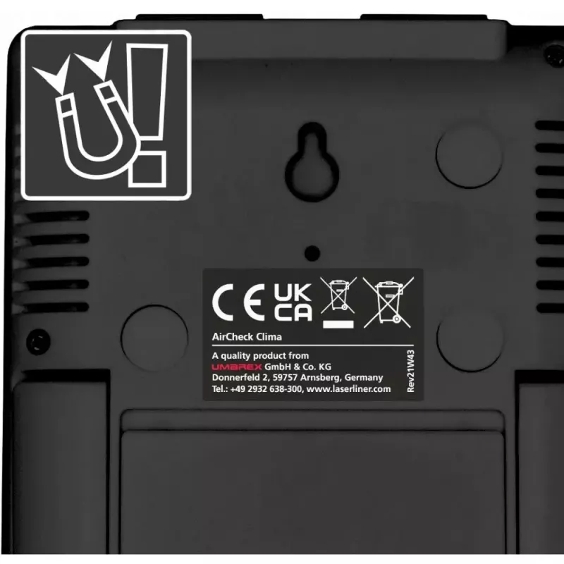 Higrómetro electrónico Laserliner AirCheck Clima Negro Digital 1 unidad