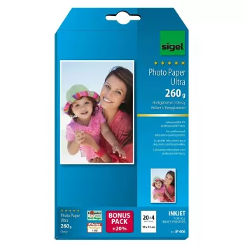Papel fotográfico brillante Sigel IP606