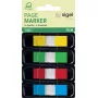 Marcapáginas Sigel HN495 marcapáginas flexible azul verde rojo amarillo