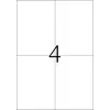 Labels A4 HERMA 10909 blanca extra adherente papel mate 100 unidades
