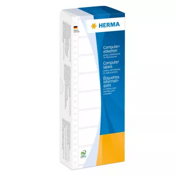 Etiqueta de impresora autoadhesiva HERMA Etiquetas para ordenador continuas 101,6 x 48,4 mm 1 fila