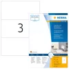 Etiqueta autoadhesiva para impresora HERMA 4664 A4 210x99 mm blanca perforada papel mate 300 uds.