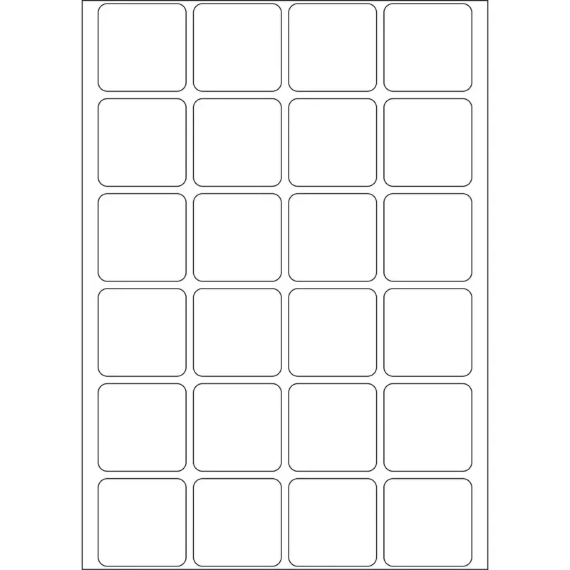 Etiquetas multiusos HERMA 24x24 mm blanca papel mate 768 uds.
