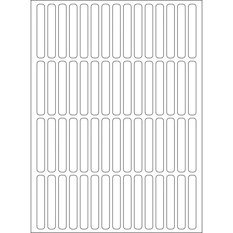 Etiquetas multiusos HERMA 5x35 mm blanca papel mate 1920 uds.