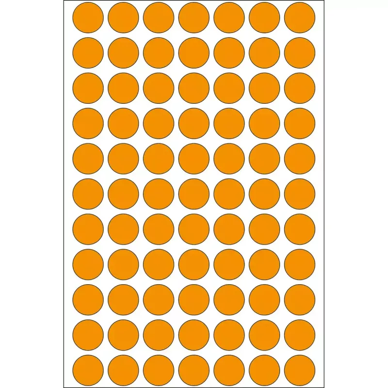 Etiquetas multifunción HERMA 1848 uds. naranja fluorescente