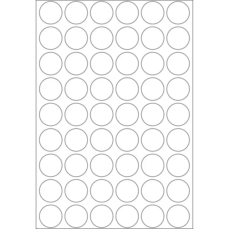 Etiquetas multiusos HERMA 1728 uds. redondas blanca papel