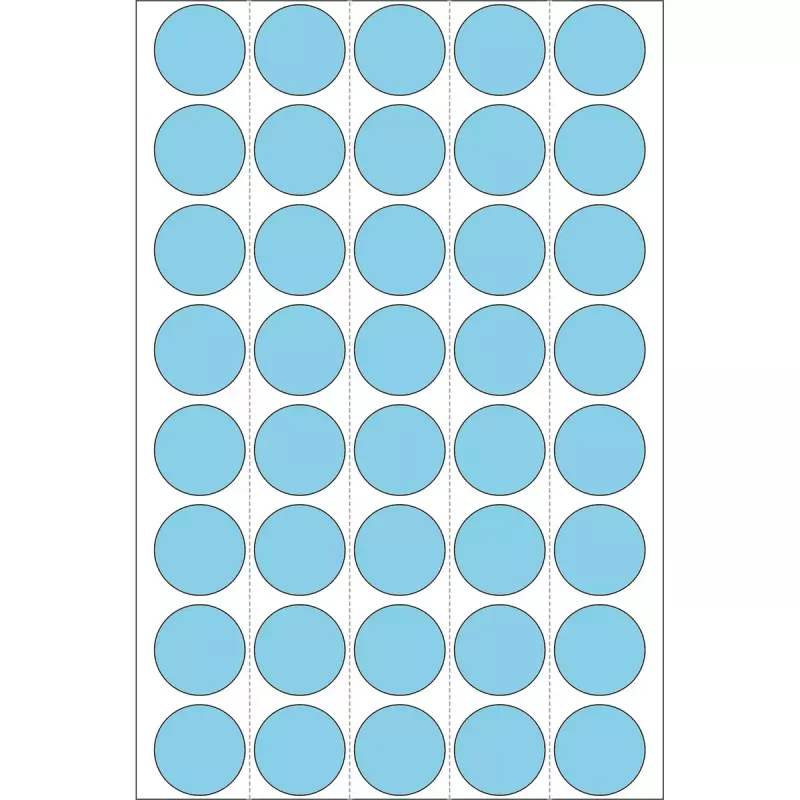 Etiquetas multiusos HERMA 1280 uds. redondas azules 19 mm