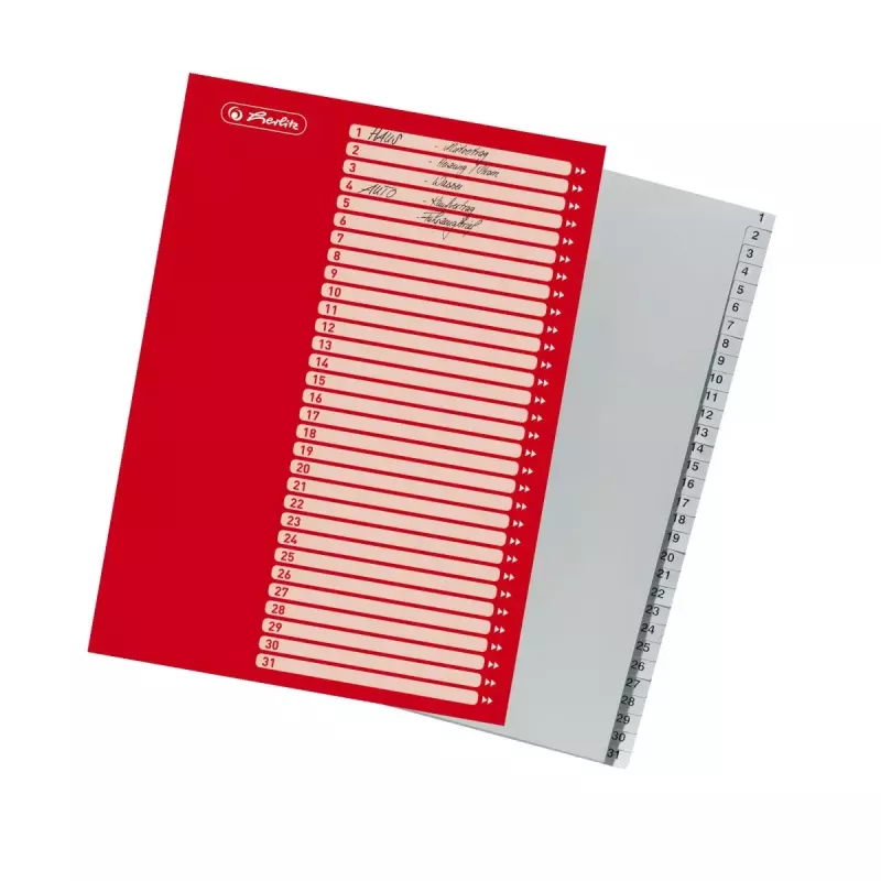 Índice de pestañas Herlitz 10843712 gris
