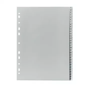 Índice de pestañas Herlitz 10843712 gris