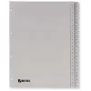 Índice de PP Rexel, gris, numérico, gris, A4, 225 mm, 300 mm, 7 mm, 1 ud.