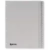 Índice de PP Rexel, gris, numérico, gris, A4, 225 mm, 300 mm, 7 mm, 1 ud.