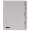 Índice de PP Rexel, gris, numérico, gris, A4, 225 mm, 300 mm, 7 mm, 1 ud.