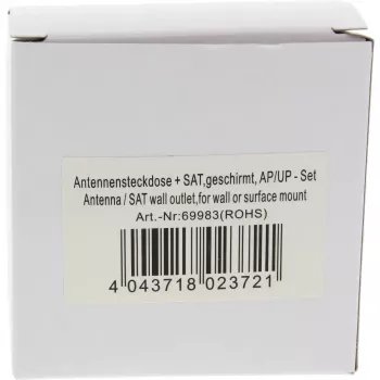 Toma de antena apantallada AP/UP set InLine 69983