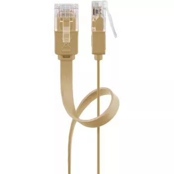 Cable de red Goobay 95879 marrón claro 0,5 m Cat6 U/UTP