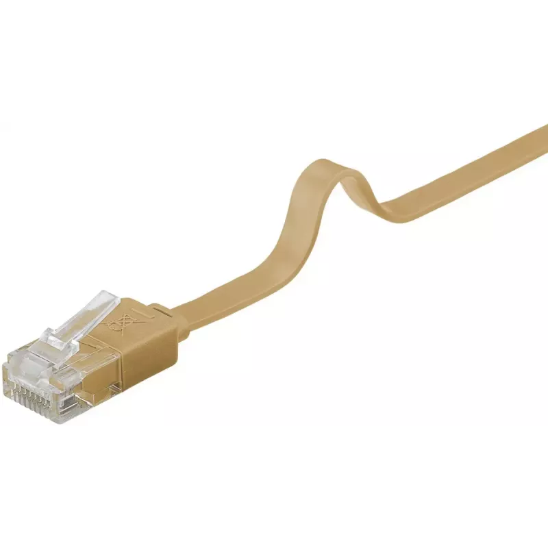 Cable de red Goobay 95882 marrón claro 1,5 m Cat6 U/UTP