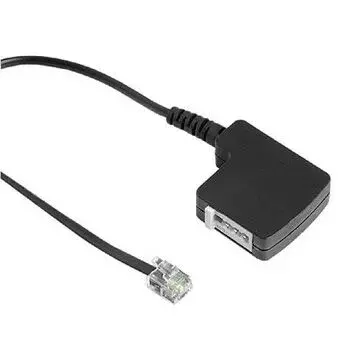 Cable de teléfono Hama 00044918 negro