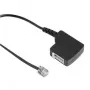 Cable de teléfono Hama 00044918 negro