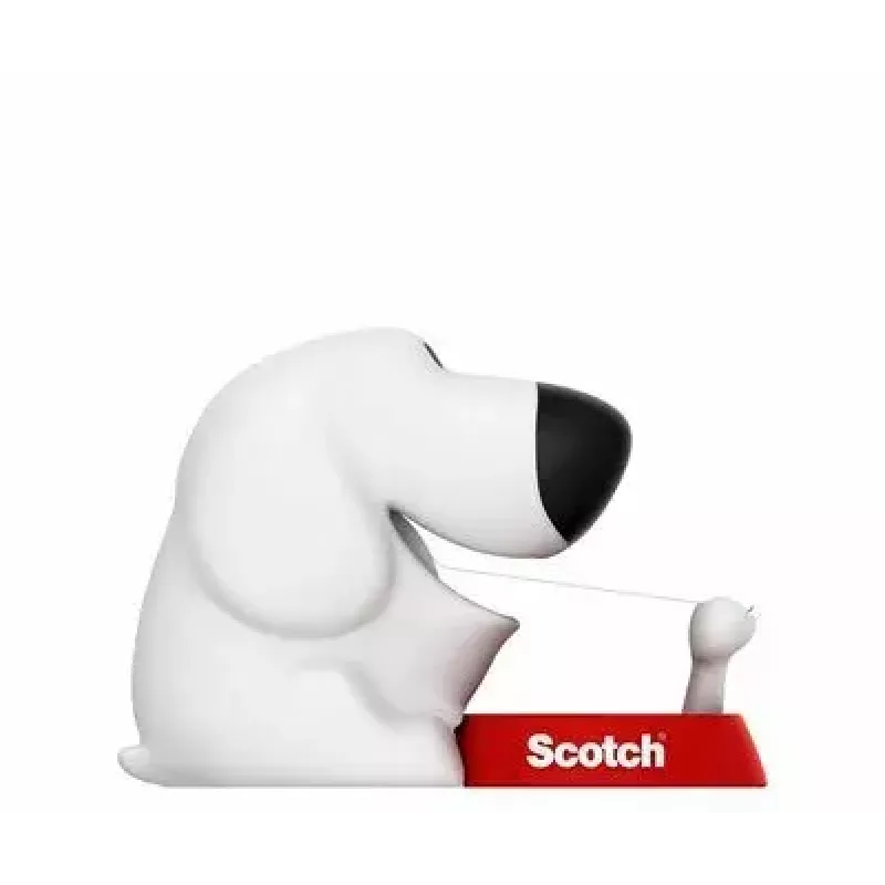 Dispensador de cinta 3M Scotch C31 negro rojo blanco Dog-810