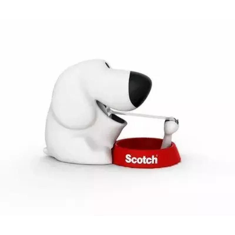 Dispensador de cinta 3M Scotch C31 negro rojo blanco Dog-810