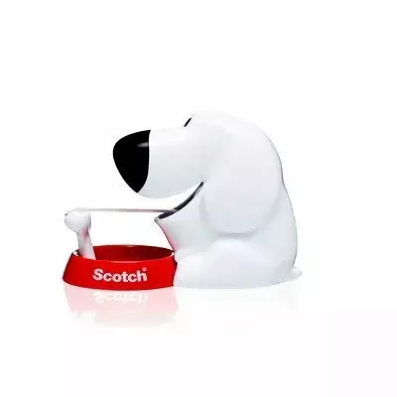 Dispensador de cinta 3M Scotch C31 negro rojo blanco Dog-810