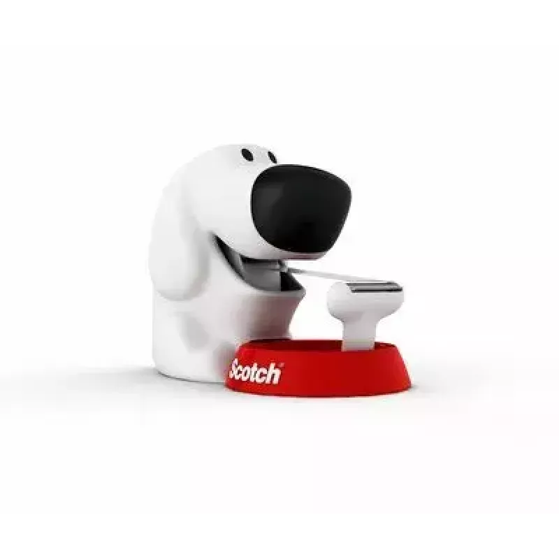 Dispensador de cinta 3M Scotch C31 negro rojo blanco Dog-810