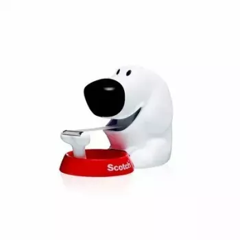 Dispensador de cinta 3M Scotch C31 negro rojo blanco Dog-810
