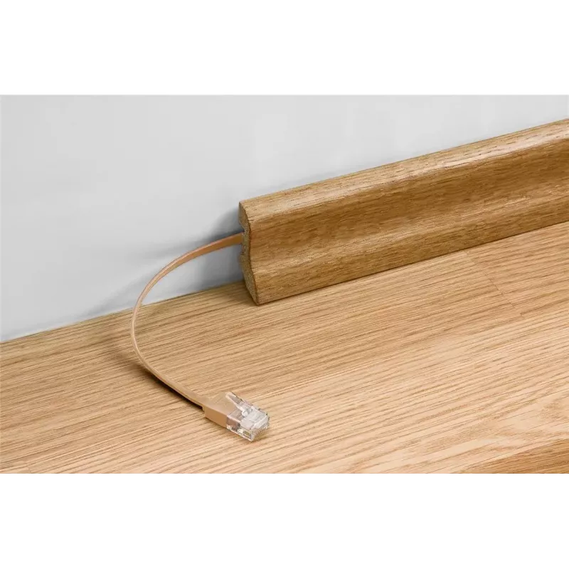 Cable de parcheo plano Goobay CAT 6A U/UTP verde 5 m