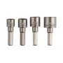 Bosch 2609255904 Juego de llaves de vaso con vástago hexagonal de 1/4 de pulgada, 4 piezas