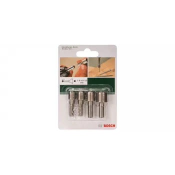 Bosch 2609255904 Juego de llaves de vaso con vástago hexagonal de 1/4 de pulgada, 4 piezas