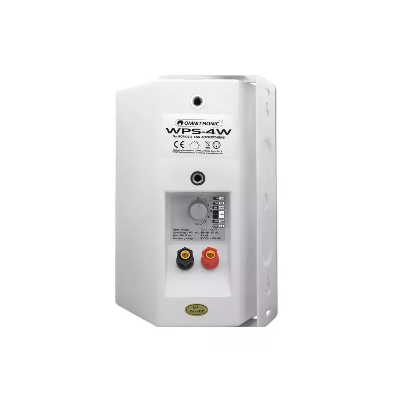 Altavoz de 2 vías Omnitronic 80710513 Blanco Cableado 20 W