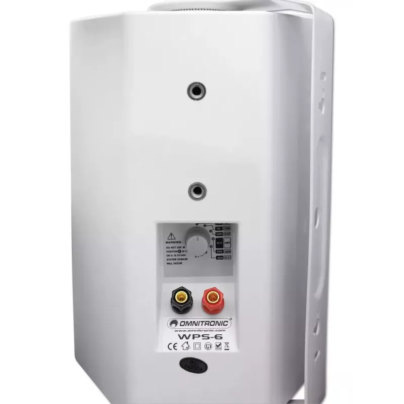 Altavoz de 2 vías Omnitronic 80710533 blanco con cable 40 W
