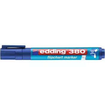 Rotulador Edding 4-380 — punta redonda, tinta azul, unidad suelta, 16,6 g