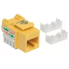 Intellinet 210584 conector Keystone, Cat6, UTP, Punch-down, amarillo