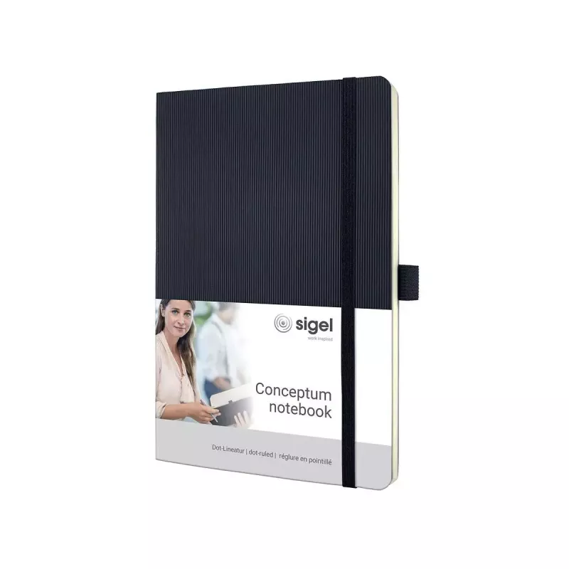 Cuaderno Sigel CO309 A5 194 hojas negro