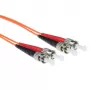 ACT 1,5 metros cable de fibra óptica patch multimodo LSZH 50/125 OM2 dúplex con conectores ST