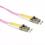 ACT 0,5 m cable de fibra óptica patch multimodo LSZH 50/125 OM4 dúplex con conectores LC