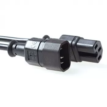 Cable de alimentación ACT Powercord C14 - C15 negro 2,5 m