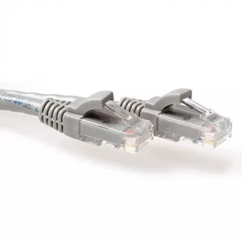 ACT Gris Cable de red U/UTP CAT6A de 2,5 metros con protección de pestaña y conectores RJ45